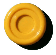 Ficha amarilla decorativa